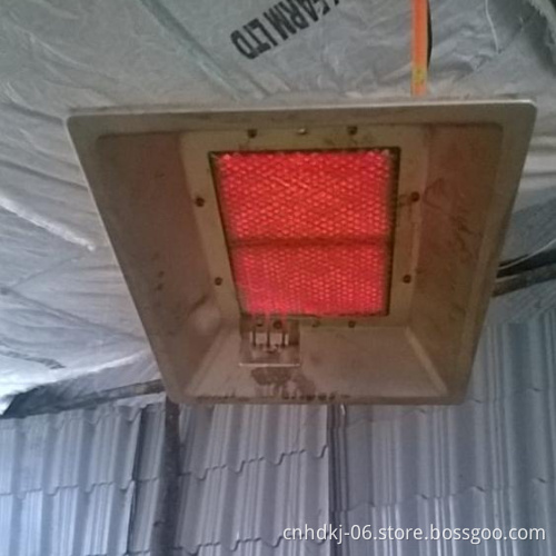 Automatic ignition safe farming heating equipment infrared ceramic gas heater brooder